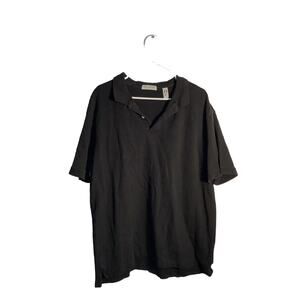 Vintage John Ashford Black Polo Size XXL